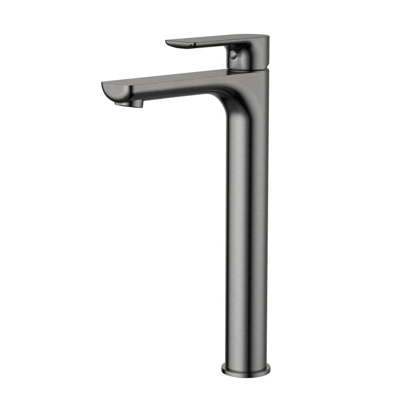 Nova High Rise Basin Mixer - gun-metal