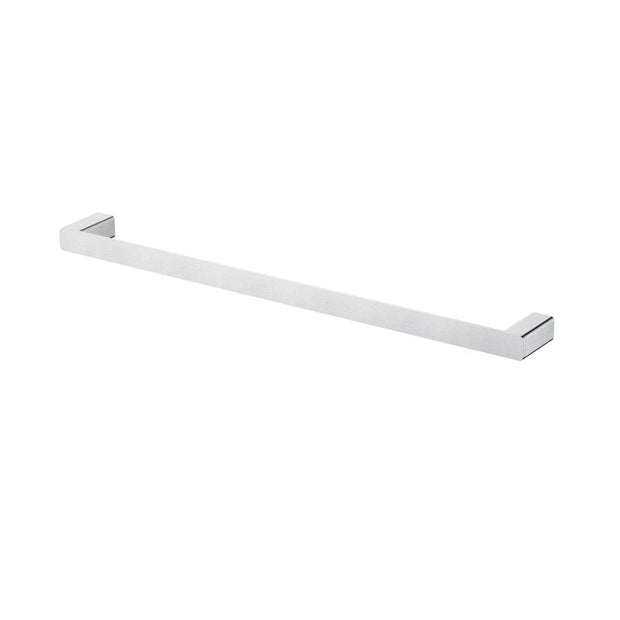 Nova Single Towel Rail 600mm - brushed-chrome