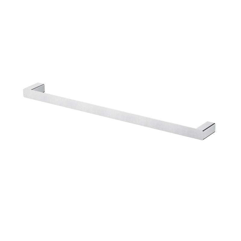 Nova Single Towel Rail 600mm Brushed Chrome