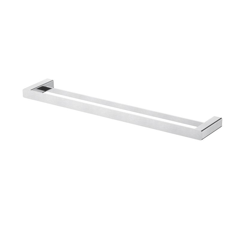Nova Double Towel Rail 600mm Brushed Chrome