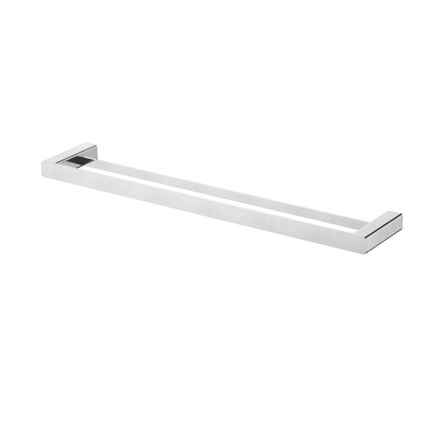 Nova Double Towel Rail 600mm Brushed Chrome
