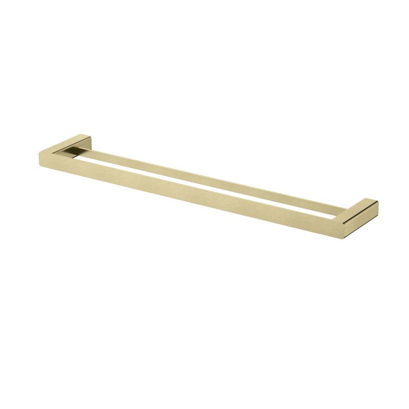 Nova Double Towel Rail 600mm - brushed-bronze