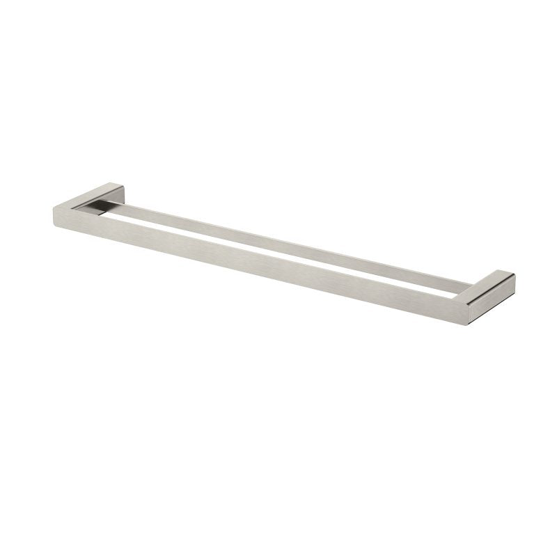 Nova Double Towel Rail 600mm - brushed-nickel