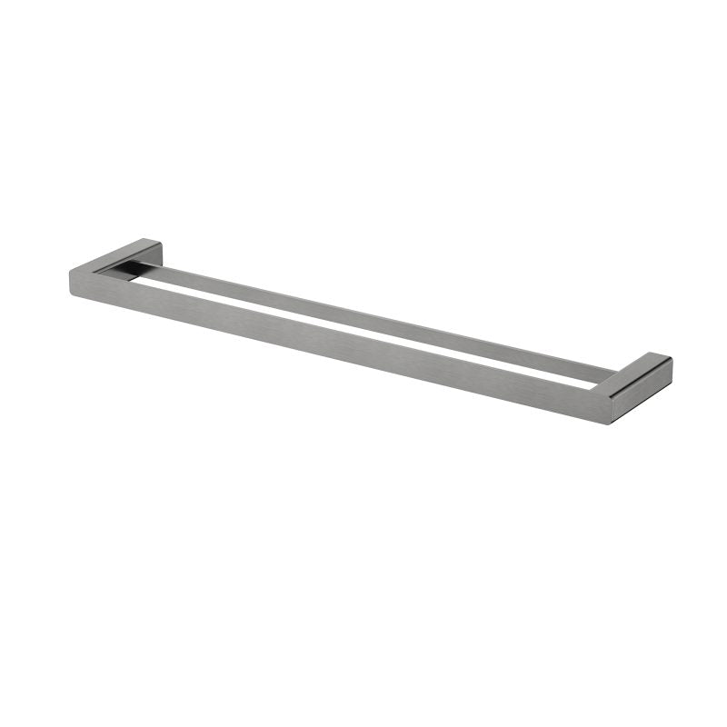 Nova Double Towel Rail 600mm - gun-metal