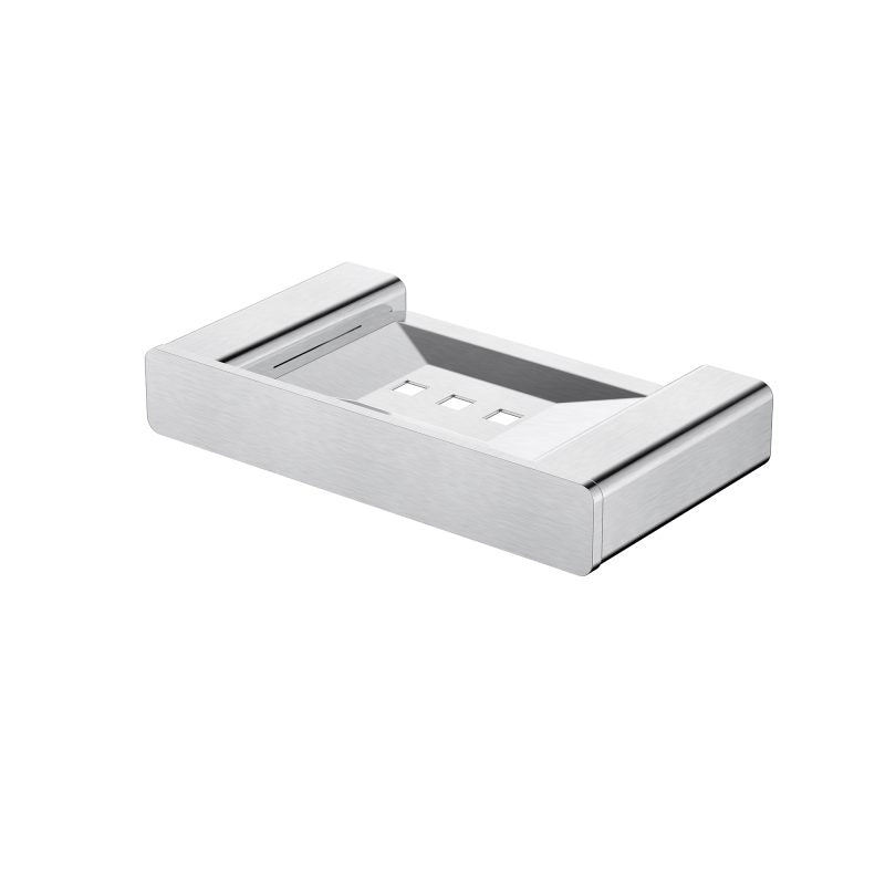 Nova Soap Dish - brushed-chrome