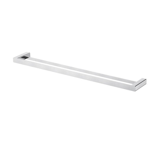 Nova Double Towel Rail 750mm - brushed-chrome