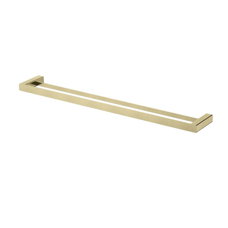 Nova Double Towel Rail 750mm - brushed-bronze