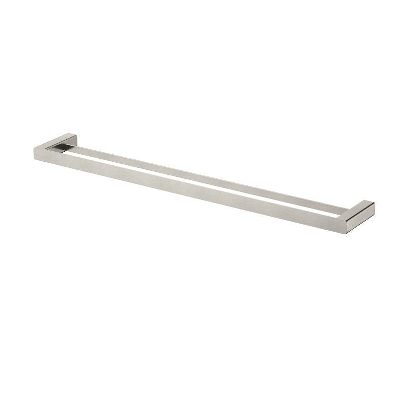 Nova Double Towel Rail 750mm - brushed-nickel