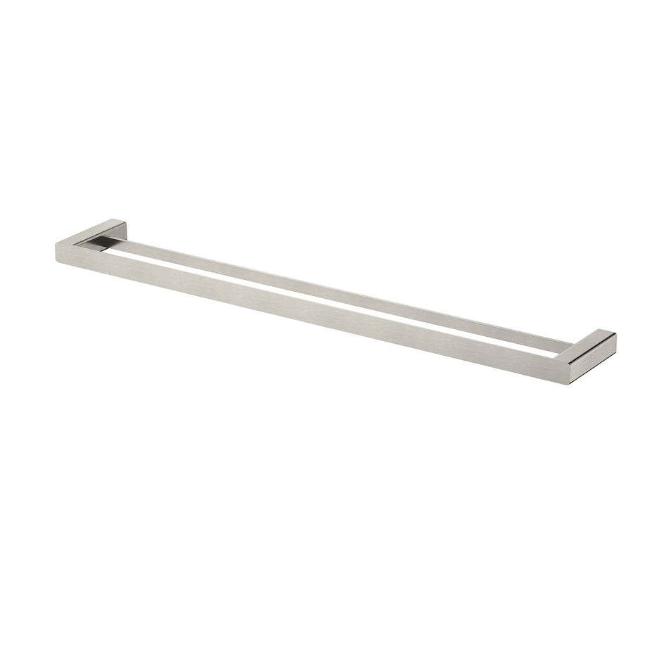 Nova Double Towel Rail 750mm Brushed Nickel