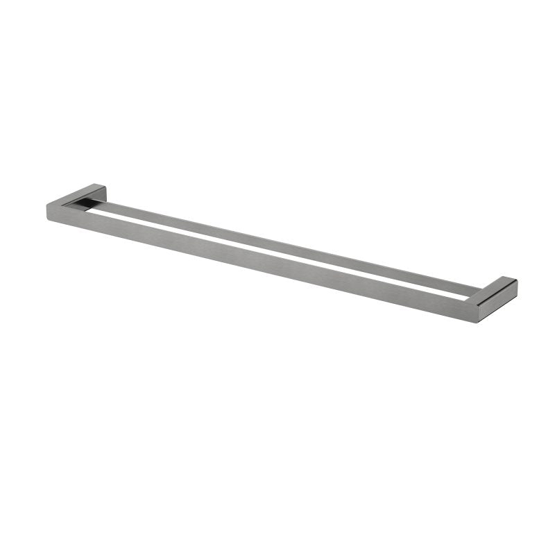 Nova Double Towel Rail 750mm - gun-metal