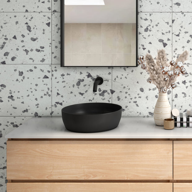 Naples Counter Top Circular Basin in a styled room