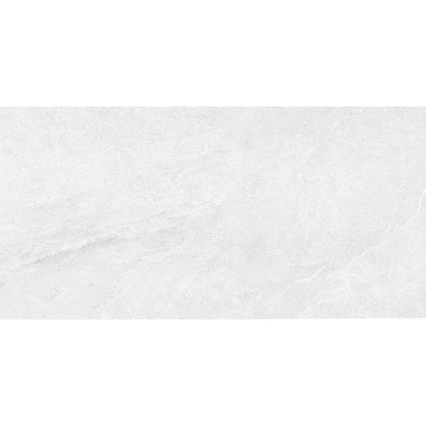 Nordic White Travertine Look Porcelain Tiles tile