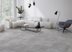 Nordic Grey Stone Porcelain Tiles in a room setting