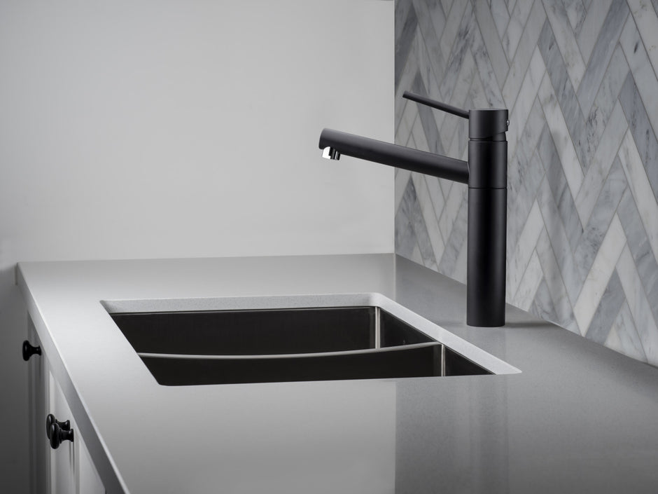 Spectra 1 and 1/2 Bowl Sink in a styled room