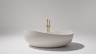 Pietra Bianca Onda Freestanding Bath