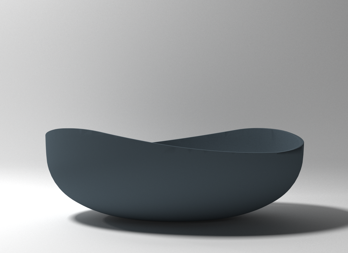 Pietra Bianca Onda Freestanding Bath