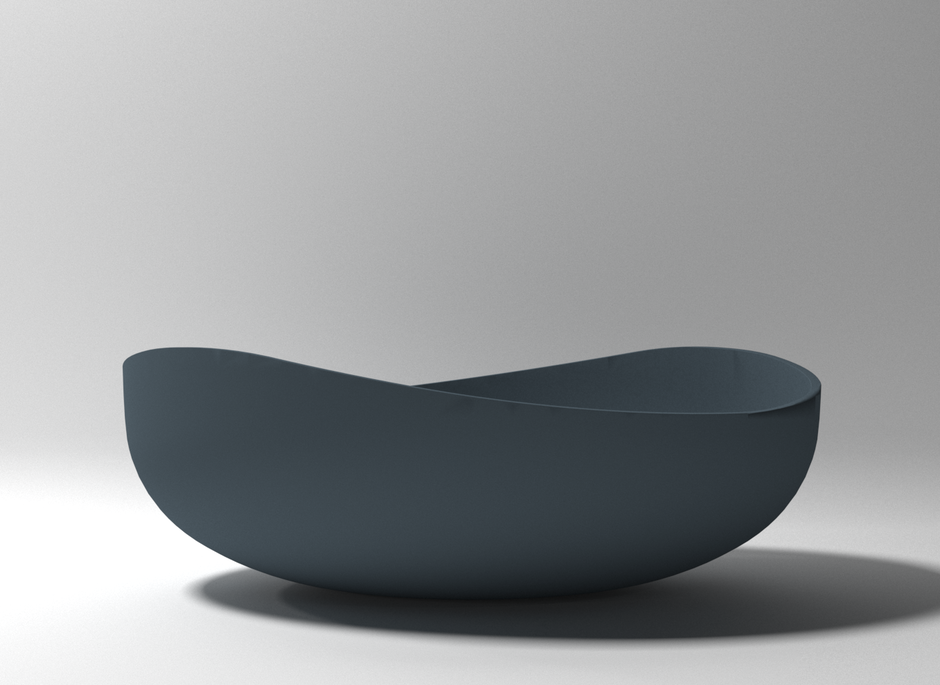 Pietra Bianca Onda Freestanding Bath