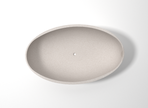 Pietra Bianca Onda Freestanding Bath