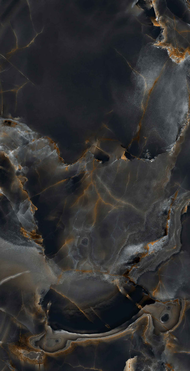 Onice Reale Black Diamond Onyx Look Porcelain Tiles tile