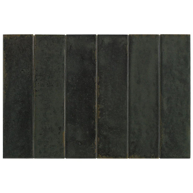 Otway Black Gloss Porcelain Tiles tile