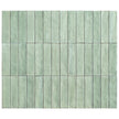 Otway Light Green Porcelain Tiles in a room setting