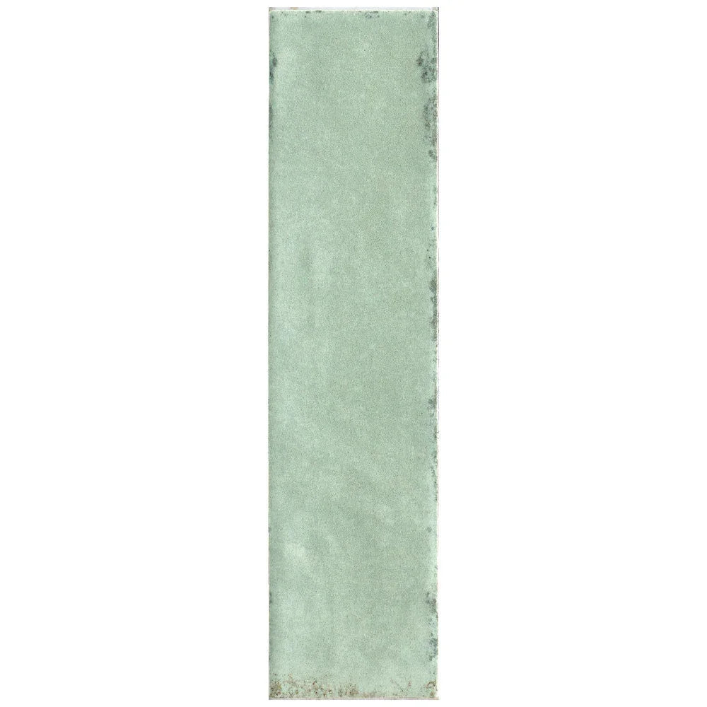 Otway Light Green Porcelain Tiles in a room setting