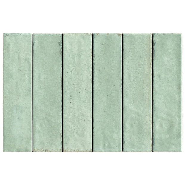 Otway Light Green Gloss Porcelain Tiles tile