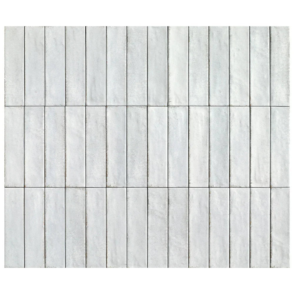 Otway White Porcelain Tiles in a room setting