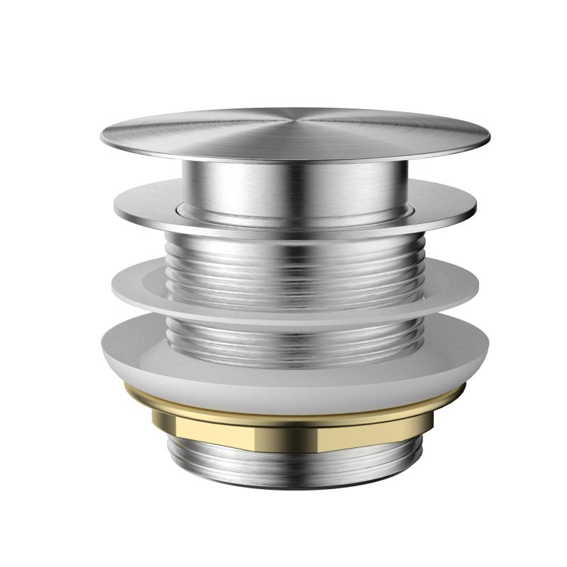 Pop-Up Waste 40mm For Bath - brushed-chrome