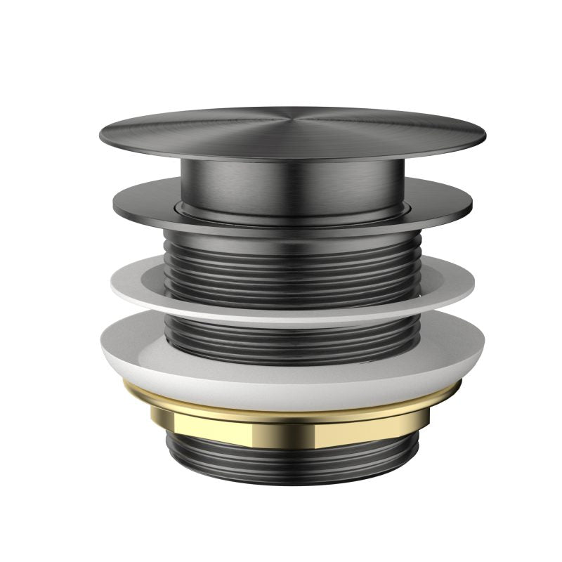 Pop-Up Waste 40mm For Bath - gun-metal