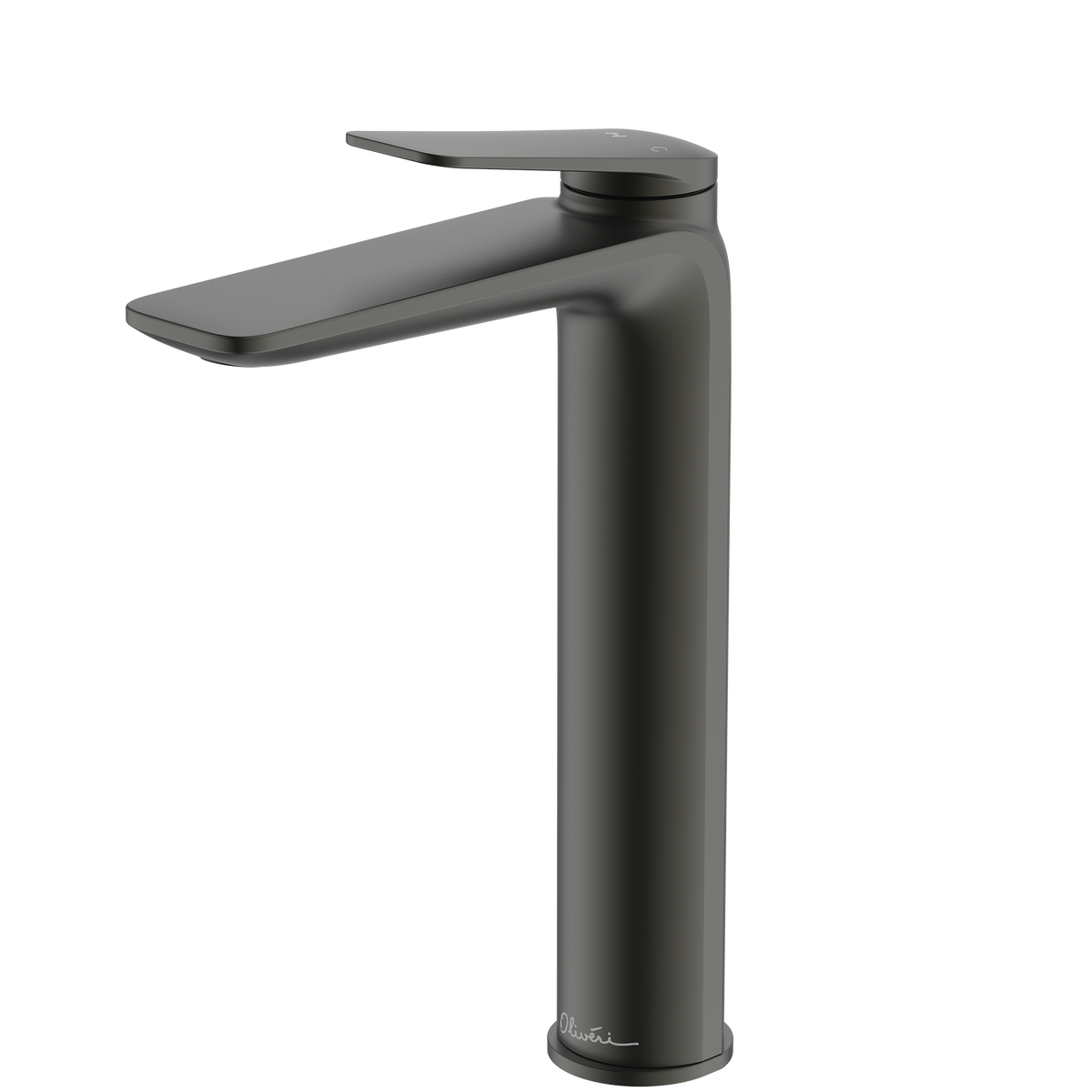 Paris Tower Basin Mixer in Gunmetal