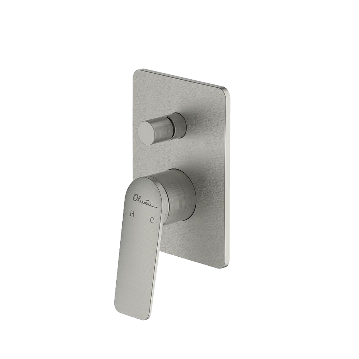 Paris Wall Mixer With Diverter in Brushed Nickel