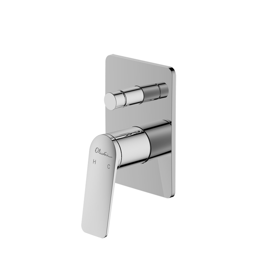 Paris Wall Mixer With Diverter in Chrome