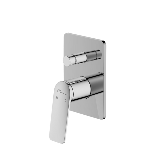 Paris Wall Mixer With Diverter in Chrome