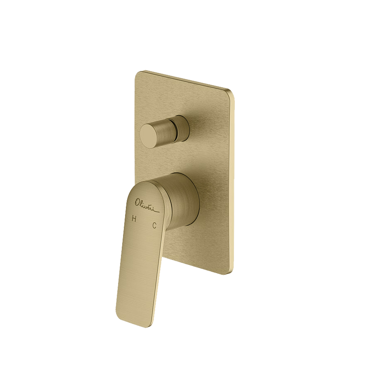 Paris Wall Mixer With Diverter in Classic Gold