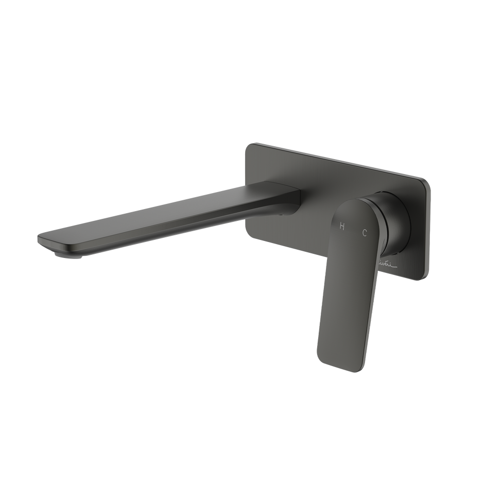 Paris Wall Mixer Set in Gunmetal
