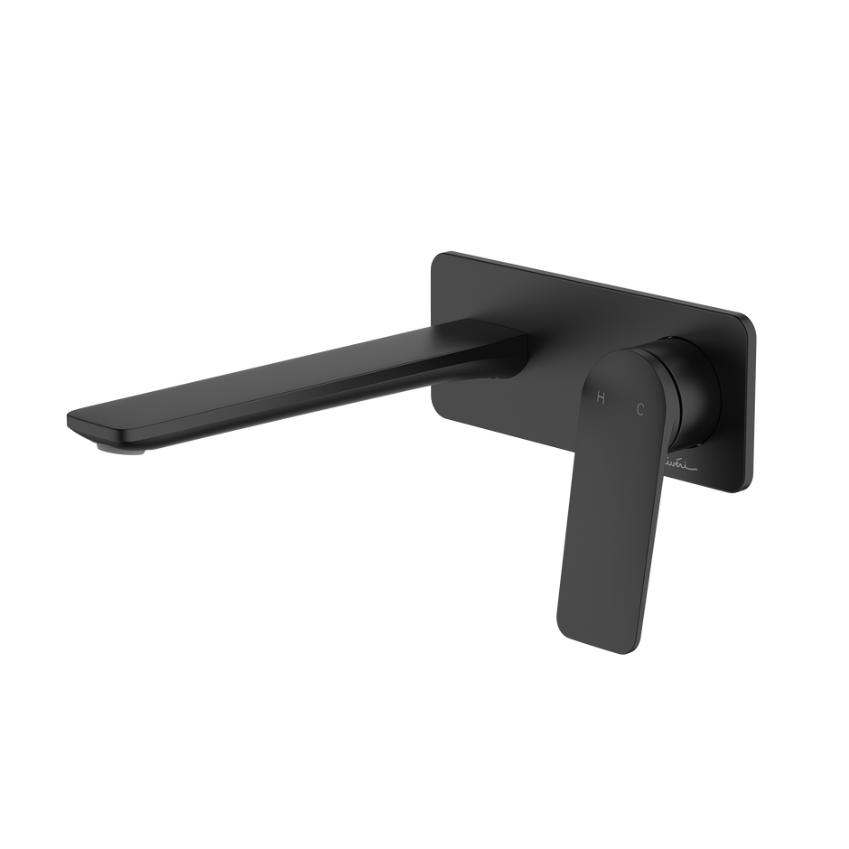 Paris Wall Mixer Set in Matte Black