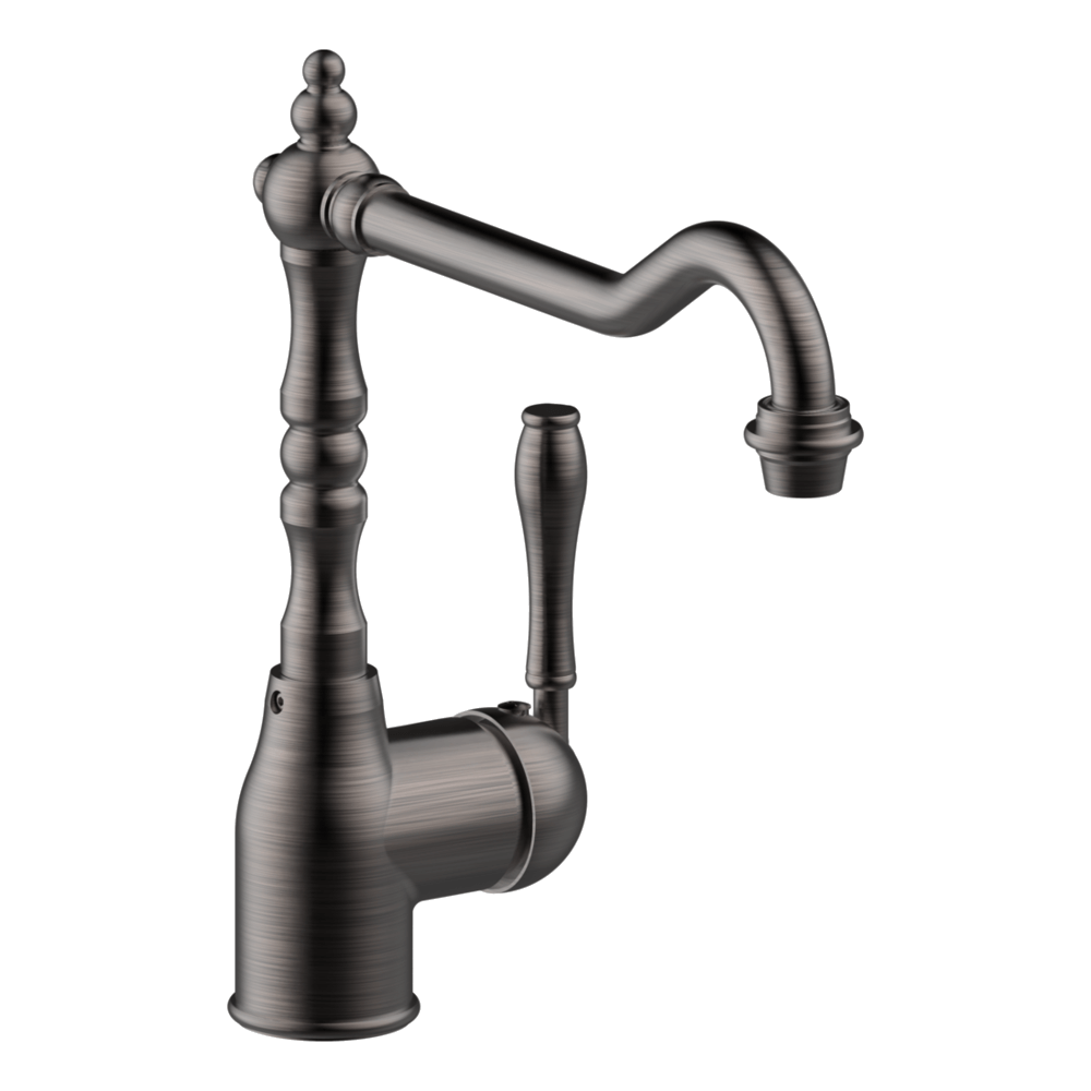 Provincial Palais Kitchen Mixer in Black Brushed Nickel