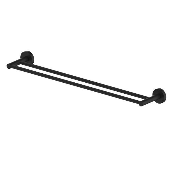 Poco Double Towel Rail 760mm in Black