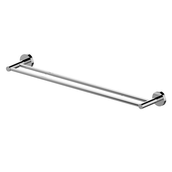 Poco Double Towel Rail 760mm in Chrome