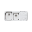Petite 1 and 3/4 Bowl Sink With Drainer