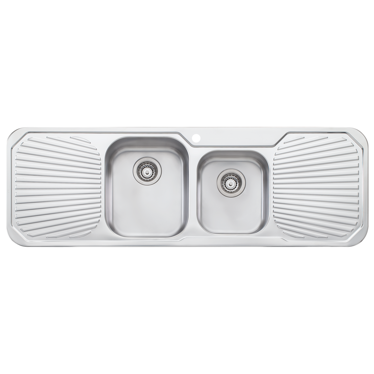 Petite 1 and 3/4 Bowl Sink With Double Drainer