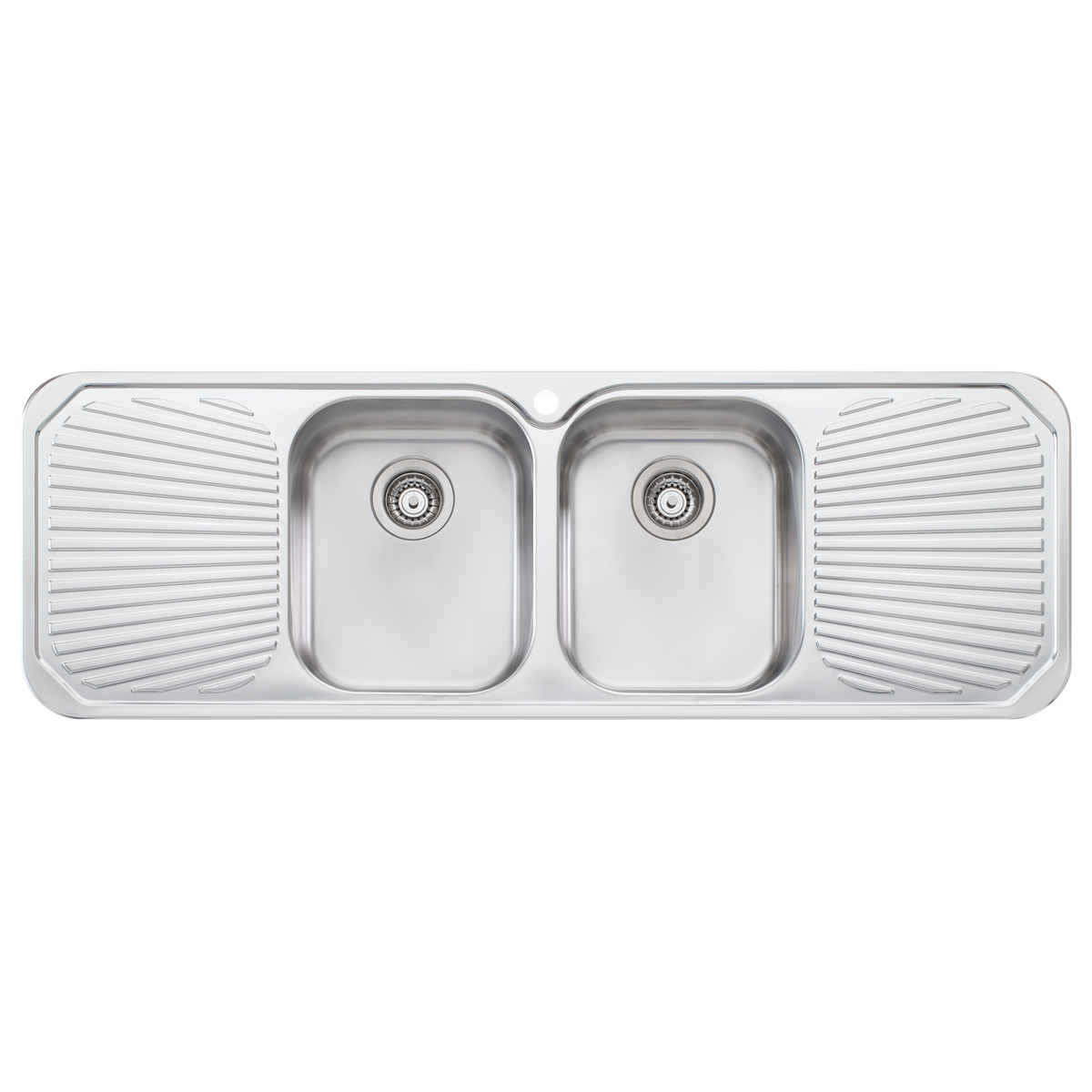 Petite Double Bowl Sink With Double Drainer