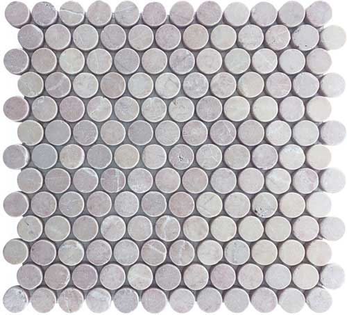 ROUND ROSSO TUMBLED