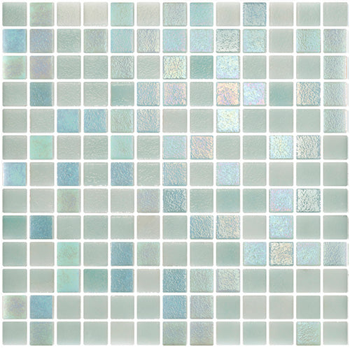 Shimmer Mint Pool Glass Mosaic tile