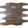 Metallic Antique Iron Hexagon Plus Mini Porcelain Mosaic tile