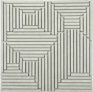 Durastone Ashgrey Matt & Polished Porcelain Mosaic 298x298mm tile