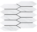 Cottage Carrara Picket Porcelain Mosaic tile