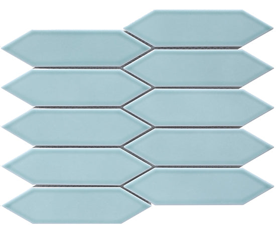 Cottage Jade Green Porcelain Mosaic tile