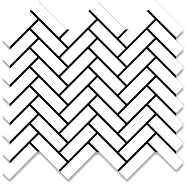 Cottage White Mini Brick Porcelain Mosaic tile